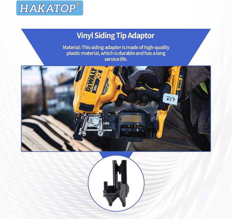 HAKATOP Vinyl Siding Tip Adaptor for Dewalt 20v Roofing Nailer Cordless DCN45RNB DCN45RND1 DCN45RN - Image 5